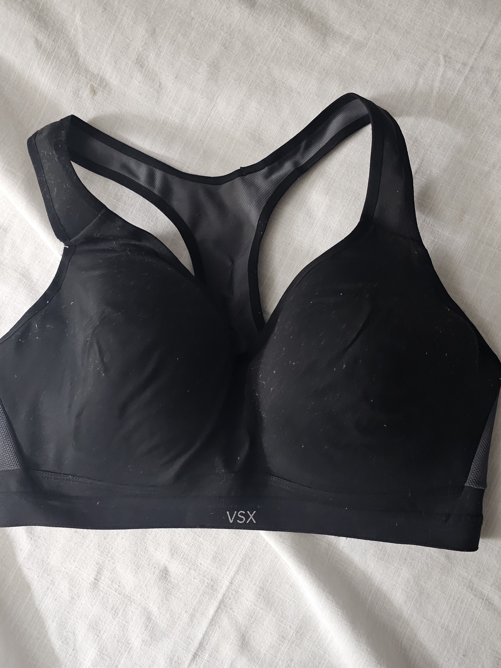 VSX Black Racerback Molded-Cup Sports Bra